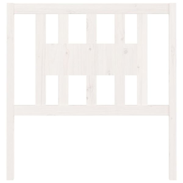 vidaXL Headboard White 96x4x100 cm Solid Wood Pine