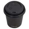 vidaXL Coffee Paper Cups with Lids 120 ml 250 pcs Black