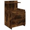 vidaXL Bedside Cabinets 2 pcs with 2 Drawers Smoked Oak 40x36.5x62 cm