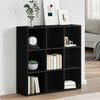 vidaXL Book Cabinet Black 98x29x97.5 cm Engineered Wood