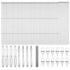 vidaXL Hexagonal Fence Ground Fix 100 x 1.4 m Galvanised Steel Silver