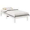 vidaXL Bed Frame without Mattress White 80x200 cm Solid Wood Pine
