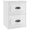 vidaXL Wall-mounted Bedside Cabinets 2 pcs High Gloss White 41.5x36x53cm