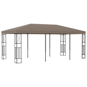vidaXL Gazebo 6x3 m Taupe Fabric