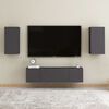 vidaXL TV Cabinets 2 pcs Grey 30.5x30x60 cm Engineered Wood