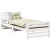 vidaXL Bed Frame with Headboard White 80 x 200 cm Engineered Wood