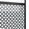 vidaXL Glass Door Fretwork Black 90 x 2 x 205 cm Aluminium