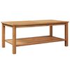 vidaXL Coffee Table Brown 110 x 55 x 45 cm Solid teak wood