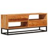 vidaXL TV Cabinet Natural 110 x 30 x 44 cm Solid Acacia Wood