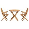 vidaXL Garden Dining Set 3 pcs Brown Solid Acacia Wood