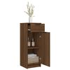 vidaXL Bathroom Cabinet Brown Oak 32x34x90 cm Engineered Wood