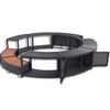 vidaXL Hot Tub Surround Black Poly Rattan