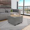 vidaXL Coffee Table High Gloss Grey 60x60x35 cm Engineered Wood