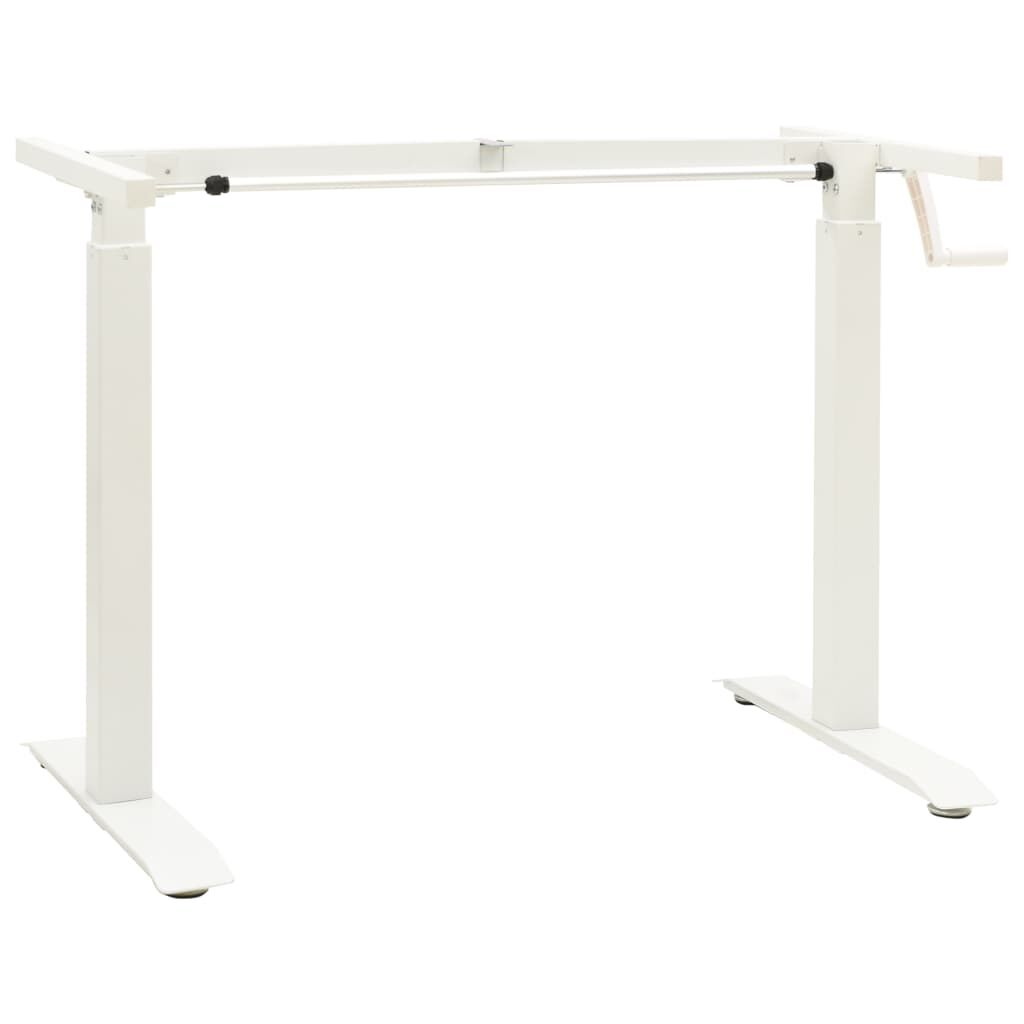 vidaXL Manual Height Adjustable Standing Desk Frame Hand Crank