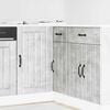 vidaXL Kitchen Base Cabinet "Lucca" High Gloss White Engineered Wood