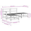 vidaXL 4 Piece Garden Lounge Set Solid Wood Douglas