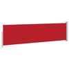 vidaXL Patio Retractable Side Awning 140x500 cm Red