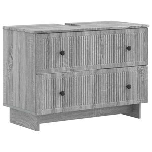 vidaXL Bathroom Sink Cabinet EDE Grey Sonoma 82 x 41x 59 cm