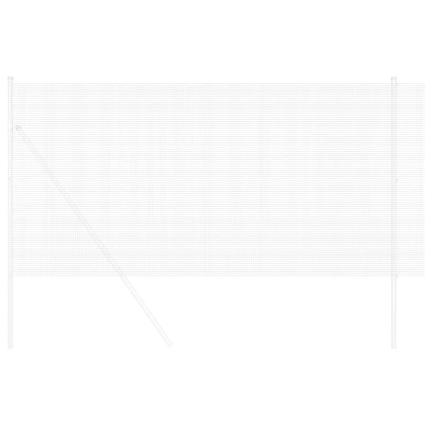 vidaXL Welded Wire Fence Silver 0.5 x 100 m Steel