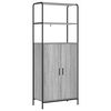 vidaXL Highboard Grey Sonoma 65 x 33 x 161 cm Engineered Wood