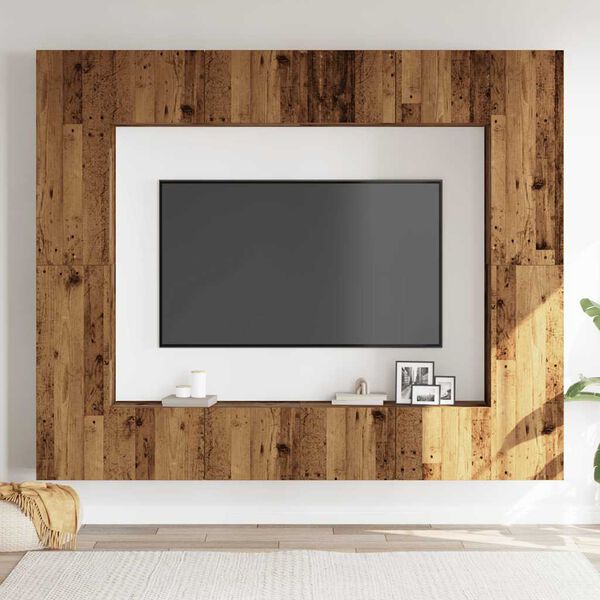 vidaXL Wall Mounted TV cabinets 8 pcs Old Wood Engineered Wood