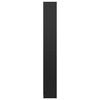 vidaXL 5-Tier Book Cabinet High Gloss Black 40x24x175 cm Engineered Wood