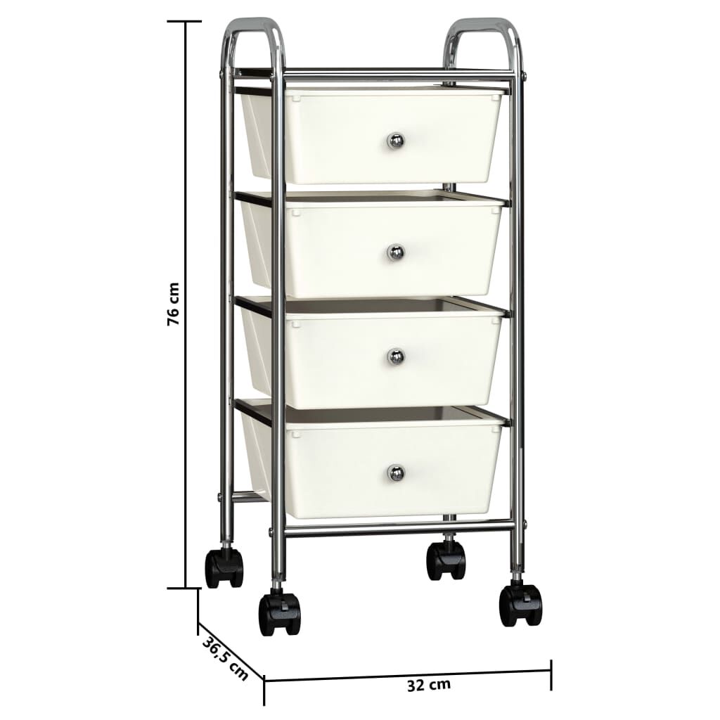 White deals plastic drawers