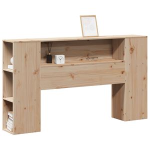 vidaXL Headboard with Storage 135 cm Solid Wood Pine