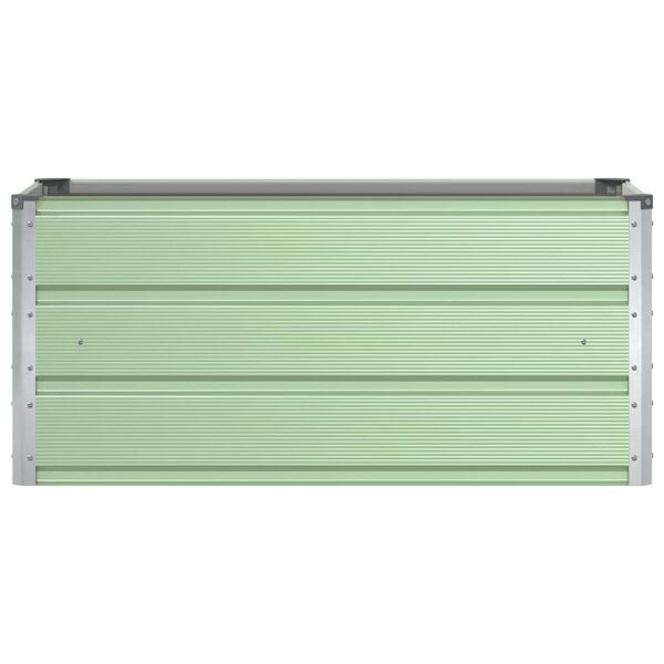 vidaXL Planter Pastel Green 100 x 50 x 45 cm Galvanised Steel