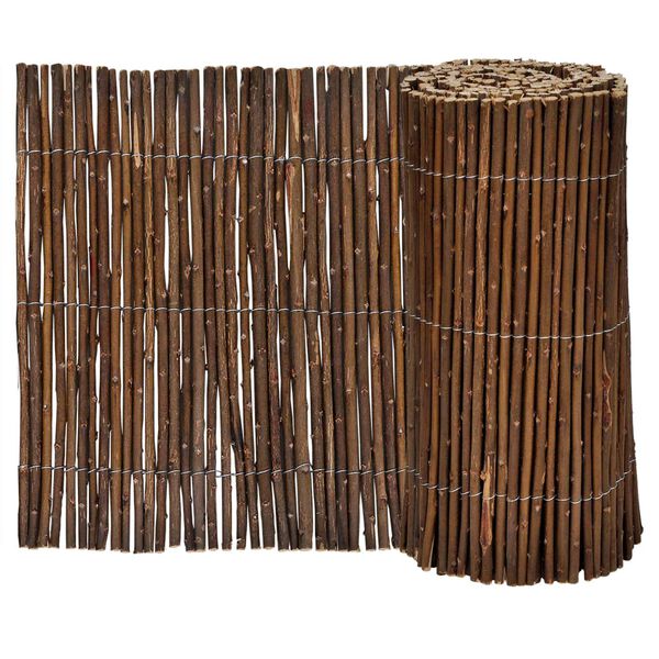 vidaXL Lawn Fence 5 pcs Brown 200 x 30 cm