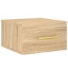 vidaXL Wall-mounted Bedside Cabinets 2 pcs Sonoma Oak 35x35x20 cm