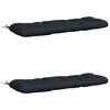 vidaXL Bench Cushions VIANEN 2 pcs 100% Polyester Dark Blue