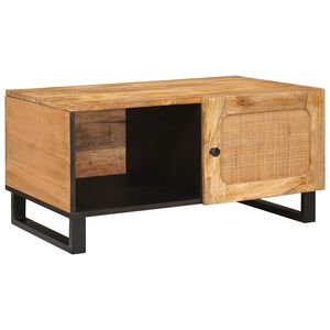 vidaXL Coffee Table Natural 80 x 50 x 40 cm Solid Mango Wood