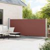 vidaXL Patio Retractable Side Awning 600x160 cm Brown