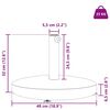 vidaXL Parasol Base Dark Grey 48 x 48 x 32 cm