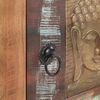 vidaXL Bedside Cabinet with Buddha Cladding 40x30x50 cm Reclaimed Wood