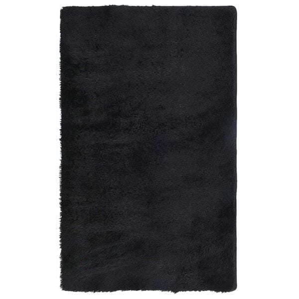 vidaXL Shaggy Rug High Pile NAVARRA Black 80x150 cm Polyester