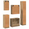 vidaXL Bathroom Furniture Set 5 pcs Artisan Oak Engineered Wood