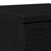 vidaXL Sideboard with Drawer Black oak 30 x 30 x 70 cm Engineered wood