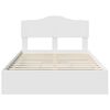 vidaXL Storage Bed with Headboard White 120 x 190 cm Engineered Wood