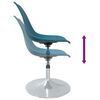 vidaXL Swivel Dining Chairs 6 pcs Turquoise PP