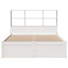 vidaXL Bed Frame without Mattress White 135x190 cm Double Solid Wood Pine