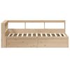 vidaXL Bookcase Bed without Mattress 100x200cm Solid Wood Pine