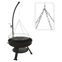 ProGarden Fire Bowl with Barbecue Grill VAGGAN 60 cm