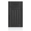 vidaXL Kitchen Base Cabinet Lucca Black Engineered Wood