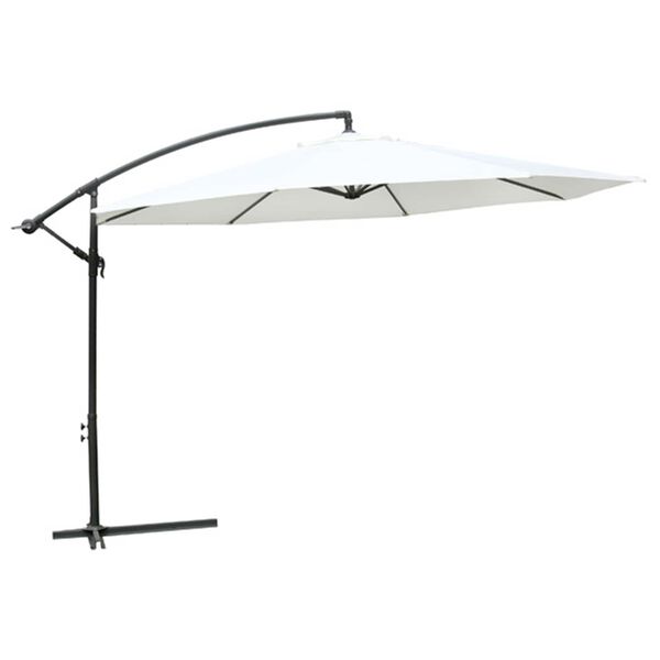 vidaXL Hanging Sun Umbrella White