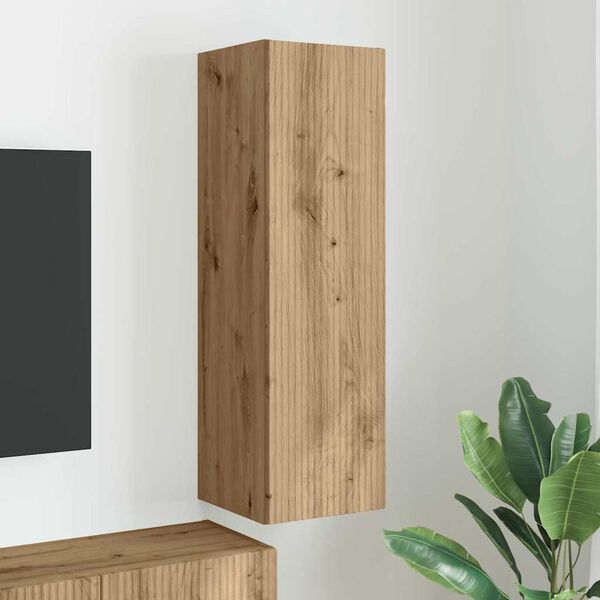 vidaXL TV Wall Cabinet Artisian Oak 30 x 31 x 100 cm Engineered Wood