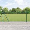 vidaXL Fence Post Green 25 x 0.8 m (13 mm mesh) Steel and PVC