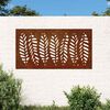 vidaXL Garden Wall Decoration 105x55 cm Corten Steel Leaf Design