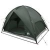 vidaXL Camping Tent with Rainfly Water-resistant 4-Person Army Green